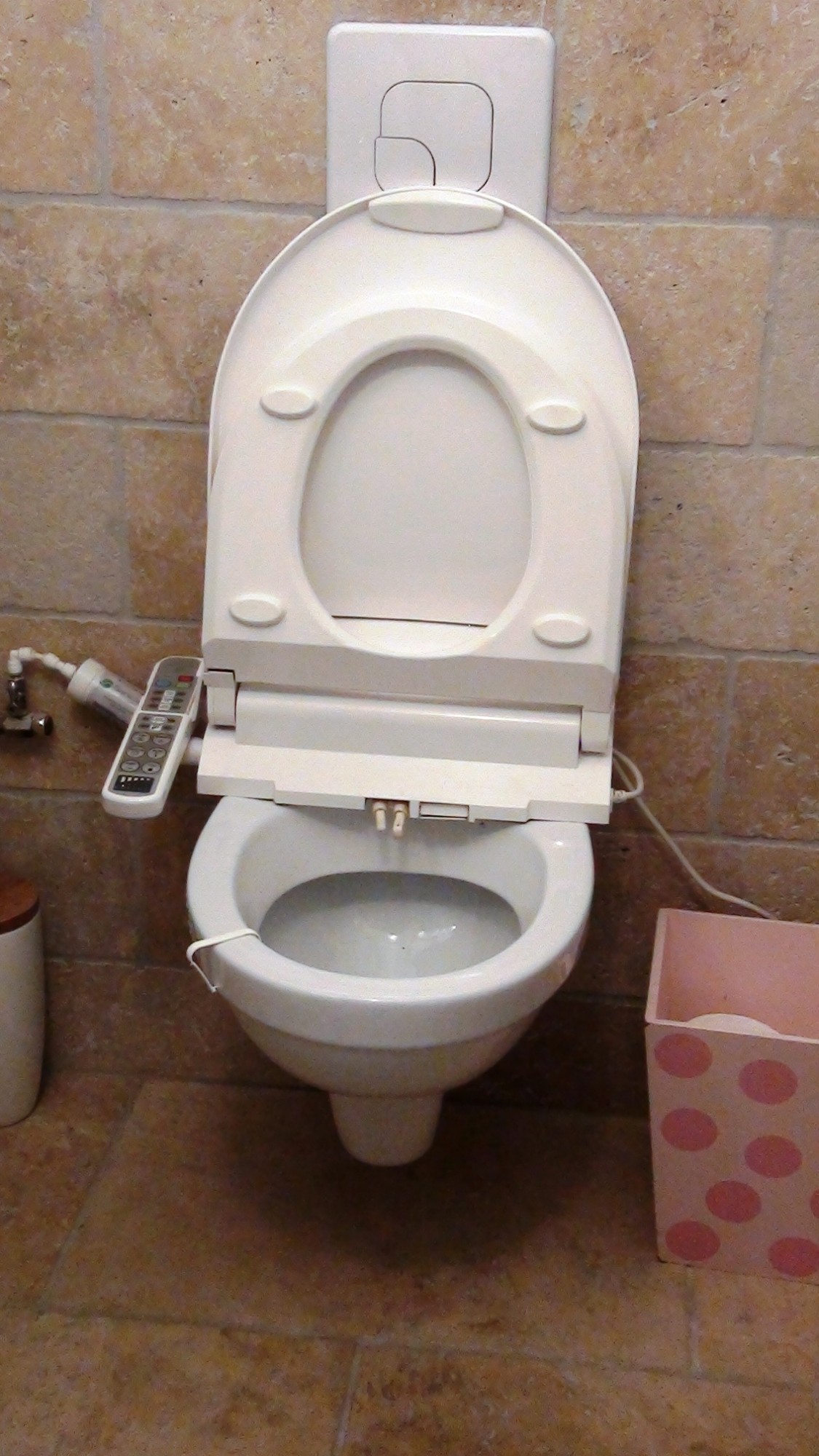 Brosse toilette : avec nettoyeur rebord - Brosses à récurer